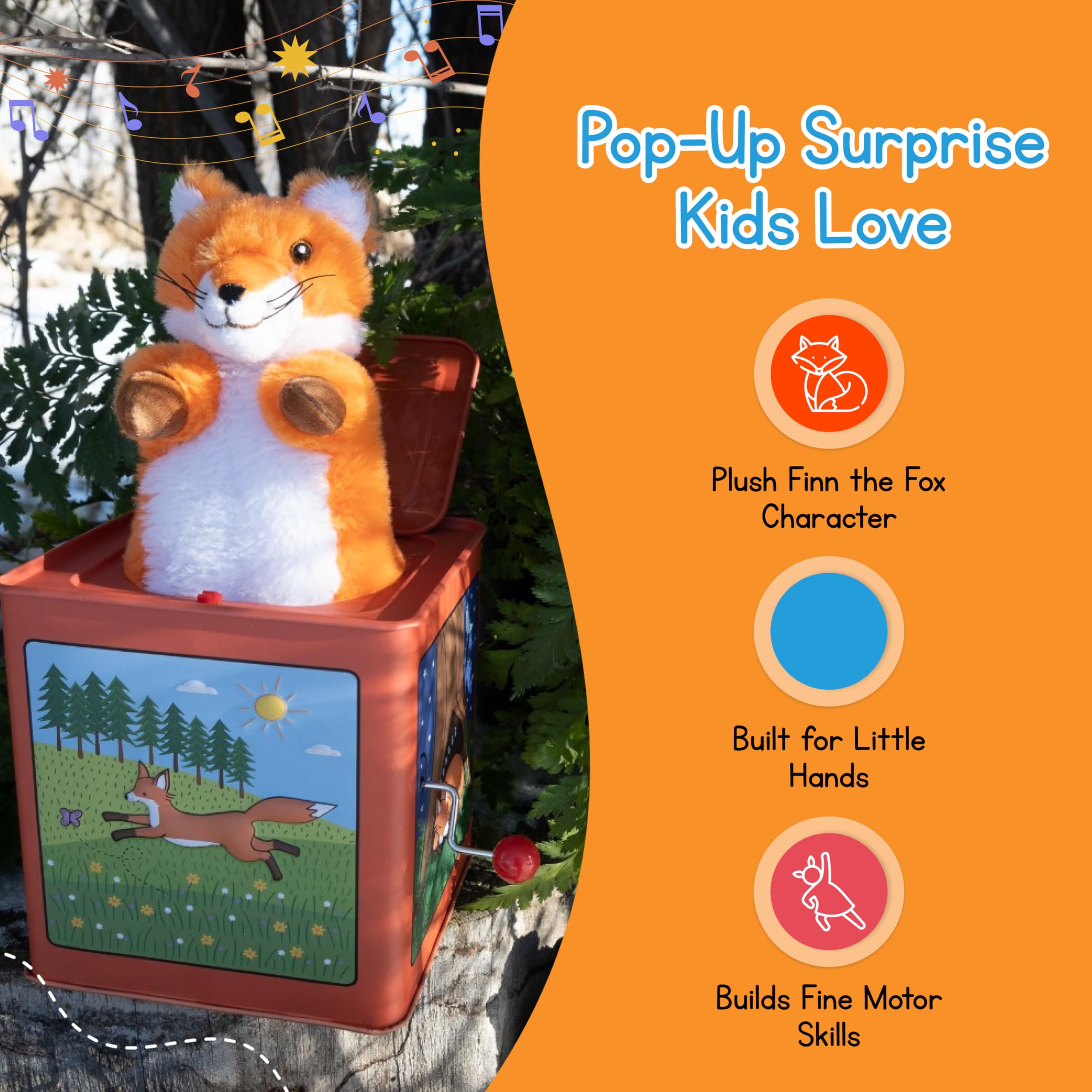 Jack Rabbit Creations Fox Jack-in-The-Box: Buy Online at Best